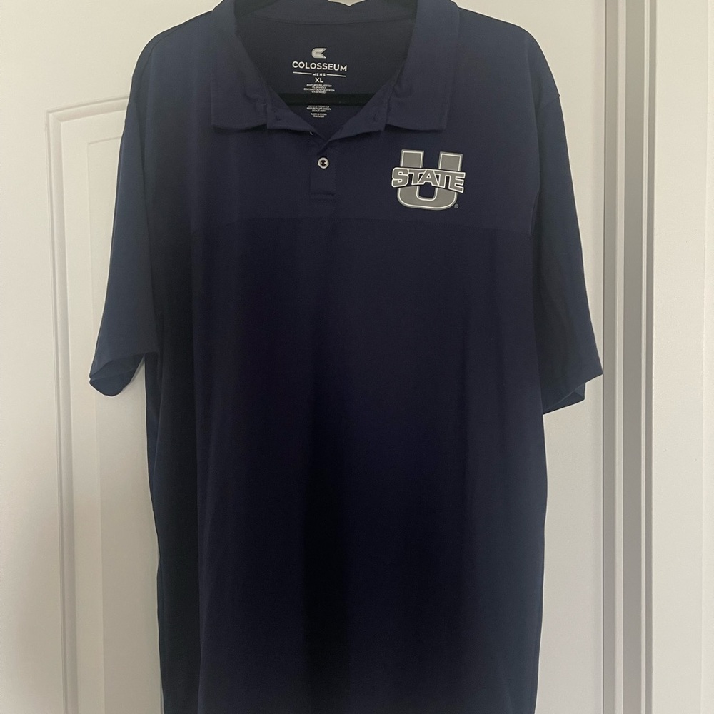 Utah State Navy Blue Polo Shirt